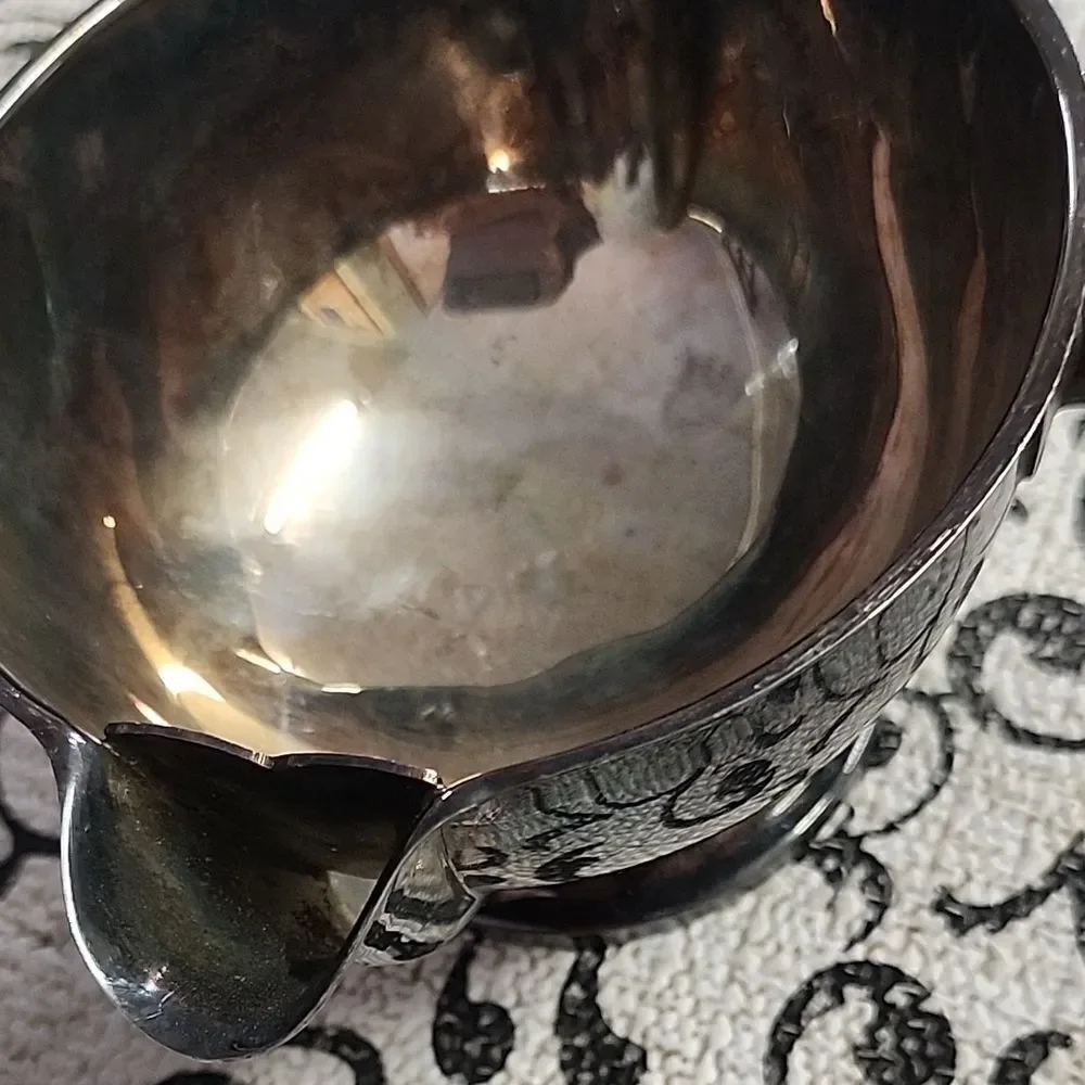 Silver and Black Sauce Ladle